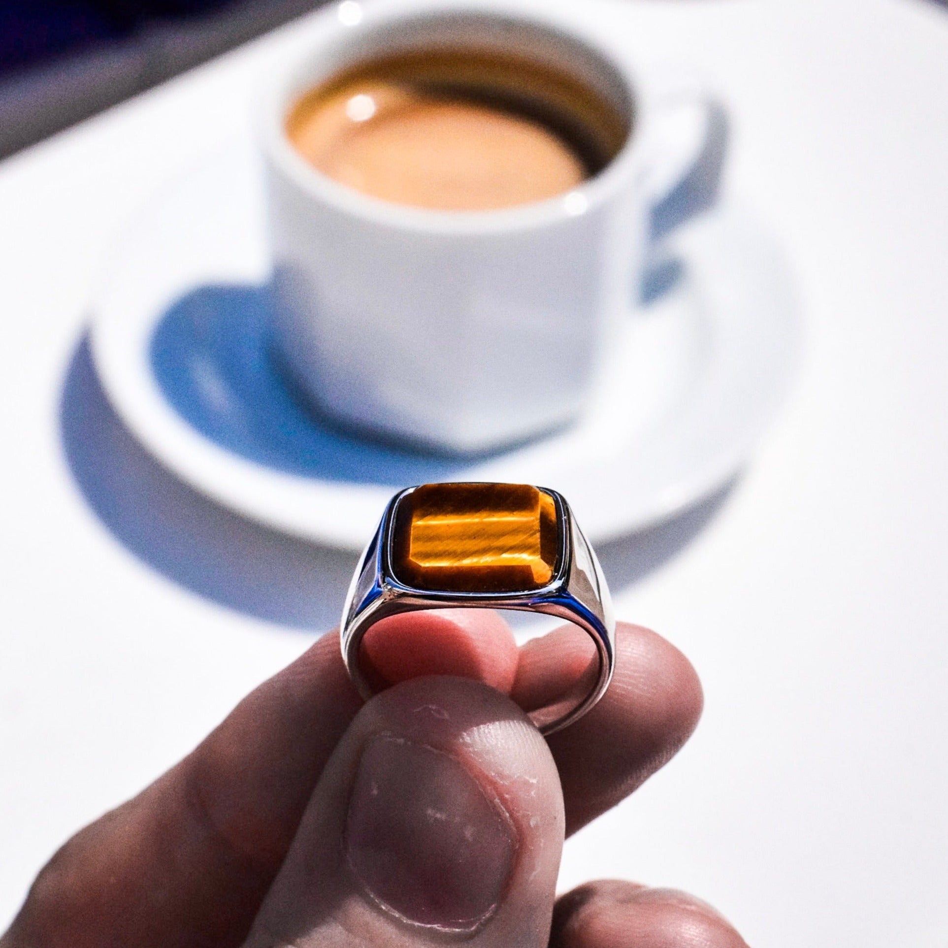 LEGACY Tigereye Signature - Sølvtonet ring