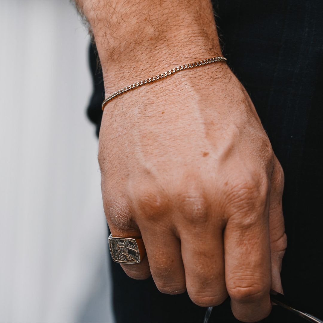 Explorer Oversize Signature - Sølvtonet ring