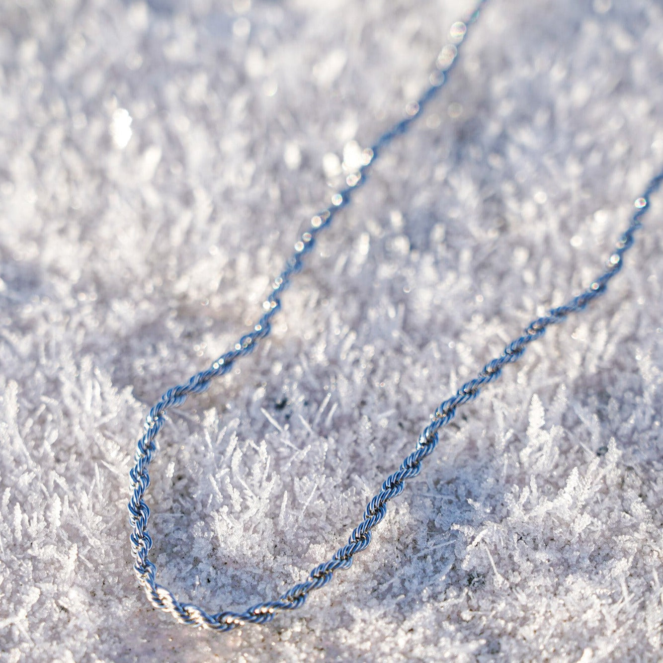 Rope halskæde - Sølvtonet