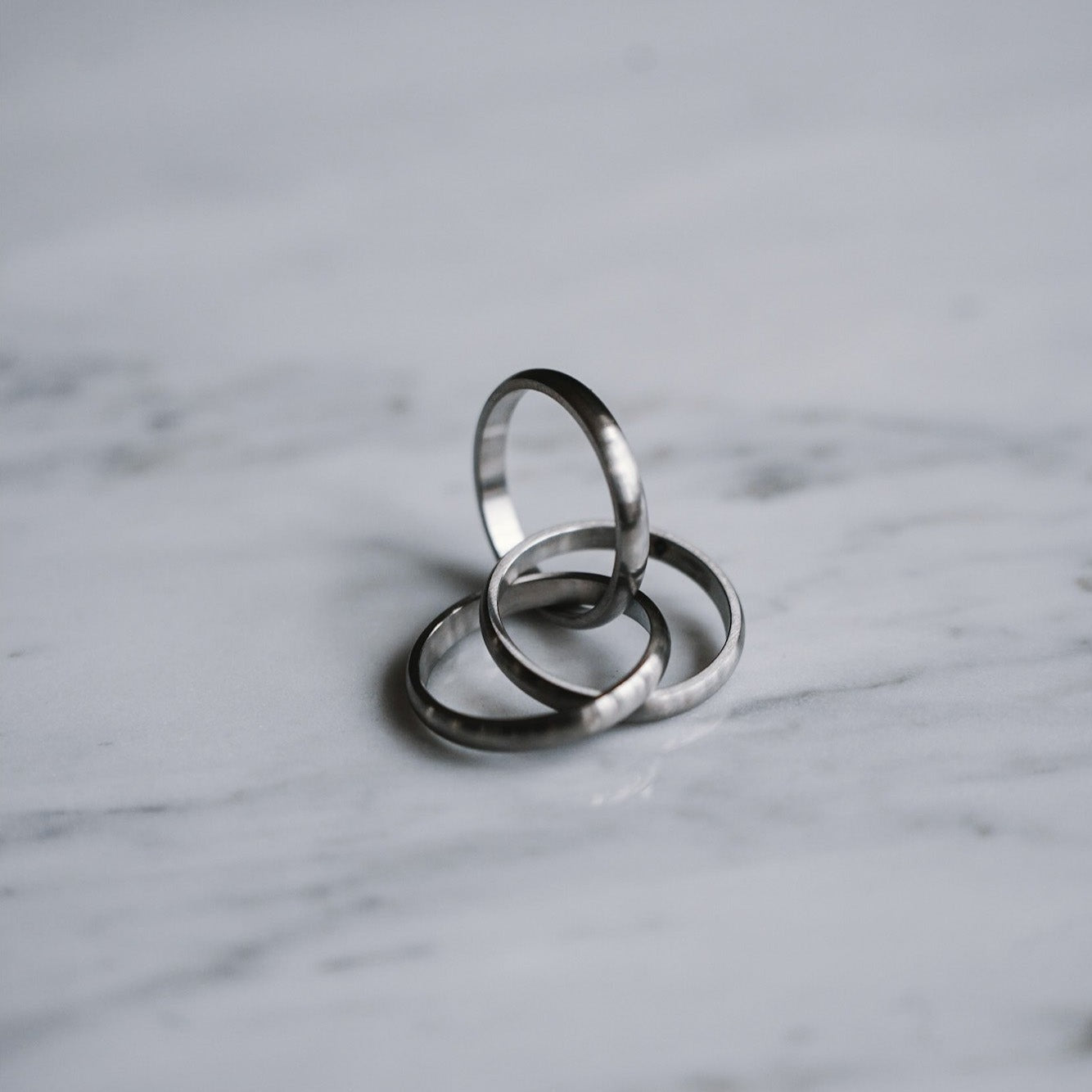 Helix band ring - Sølvtonet