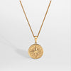 Compass halskæde 2.0 - Guldtonet