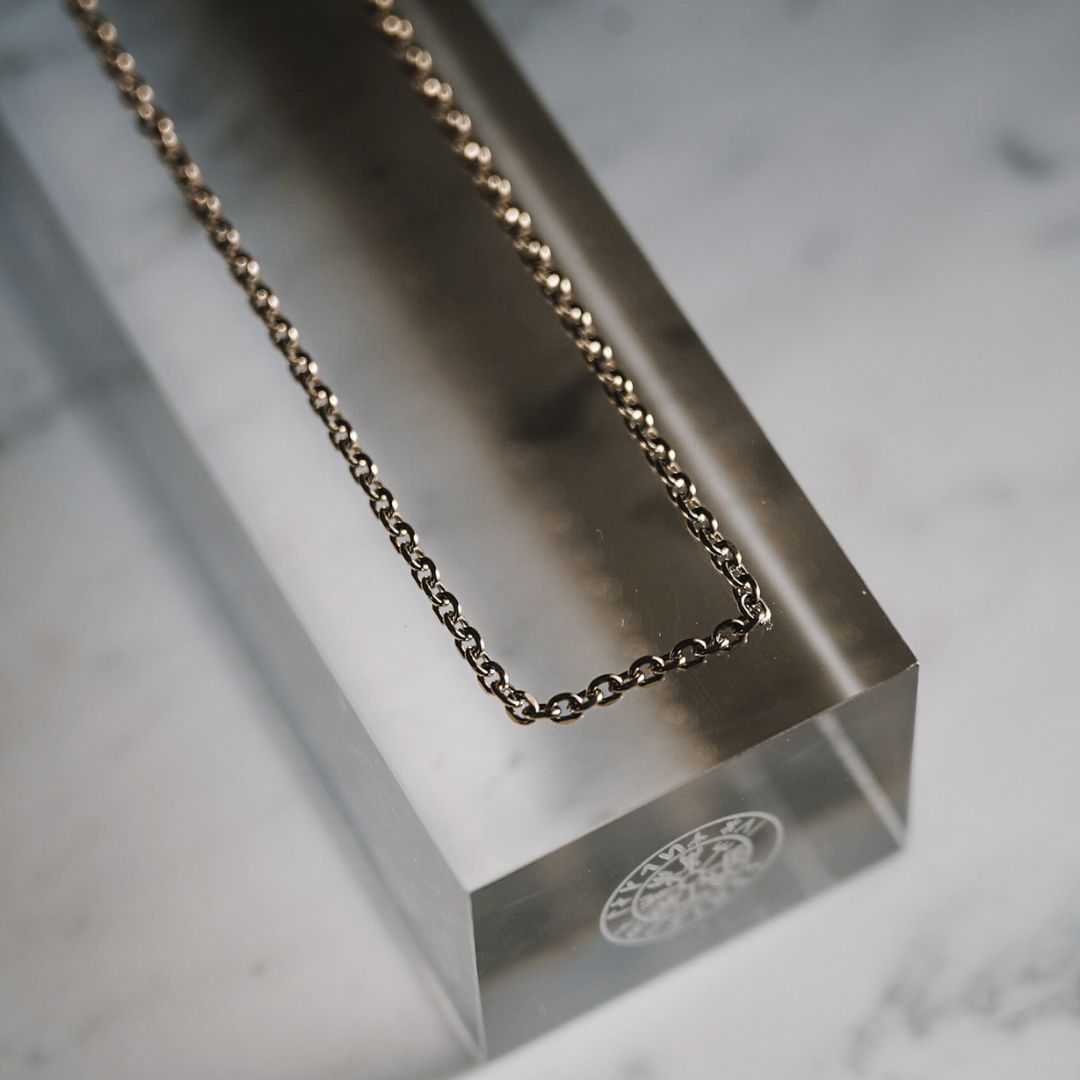 Cable halskæde - Sølvtonet