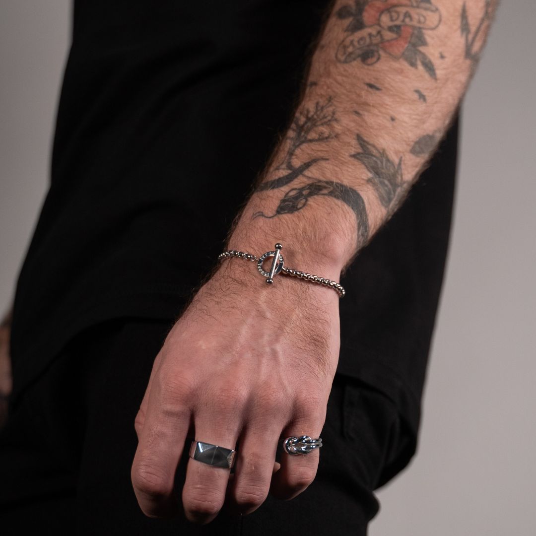 Ragnar armbånd - Sølvtonet
