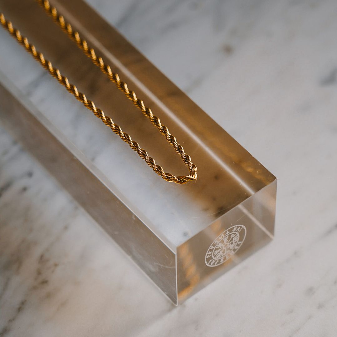 Rope halskæde - Guldtonet