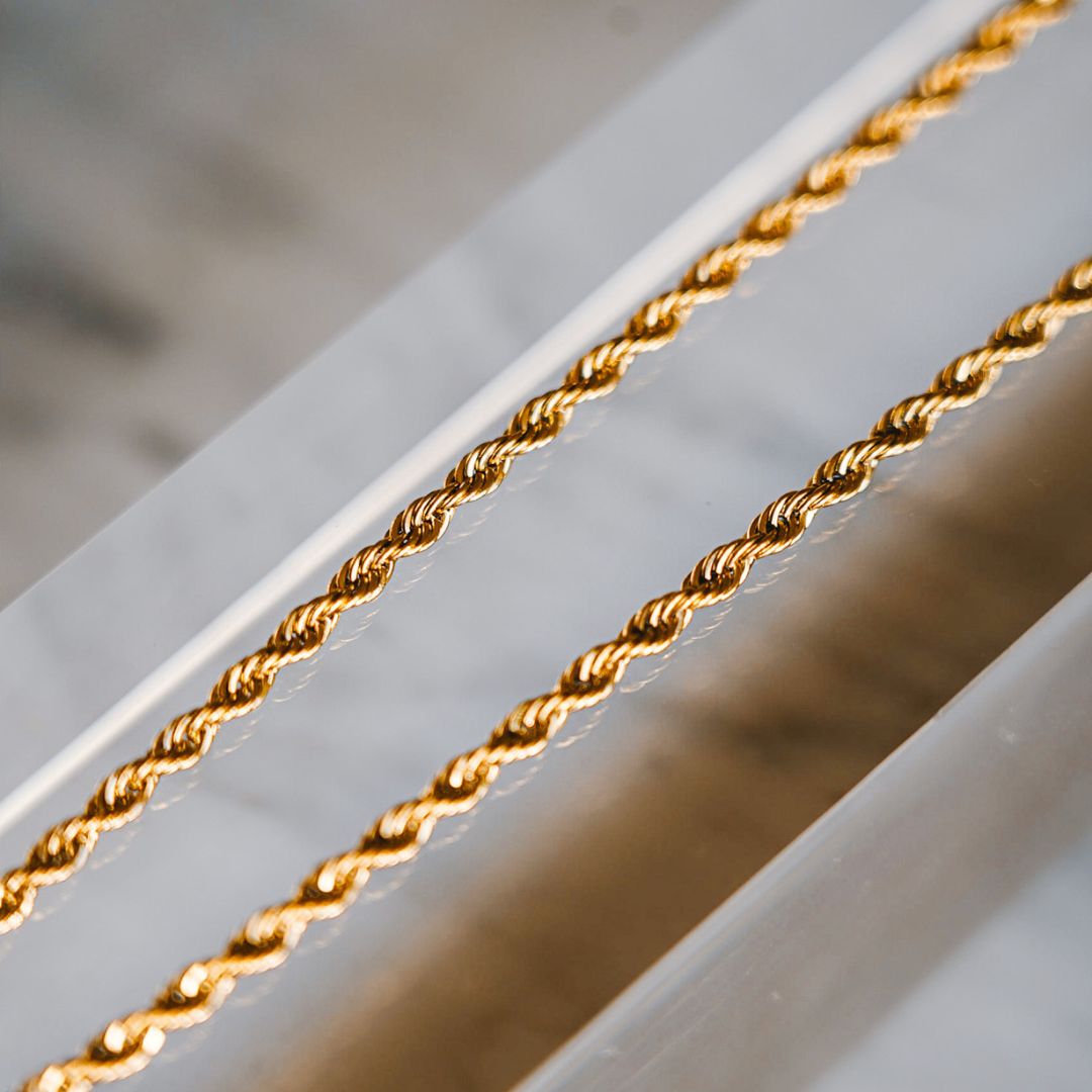 Rope halskæde - Guldtonet