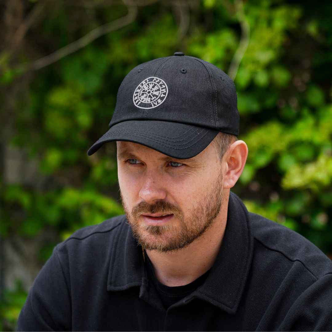 Vegvisir Dad cap - Sort/hvid