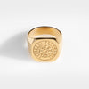 Vegvisir Oversize Signature - Guldtonet ring