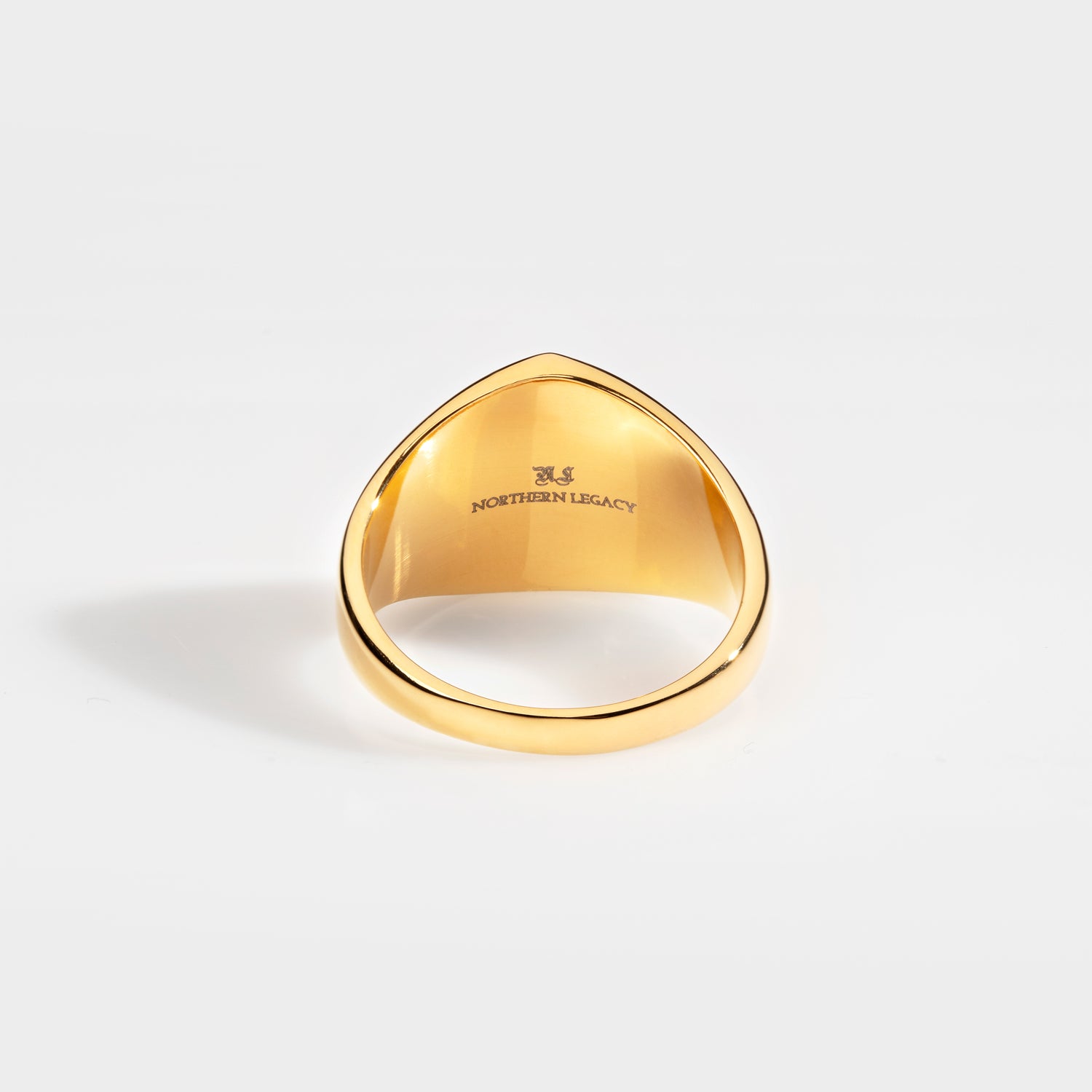 Tigereye Polygon Signature - Gold tone ring
