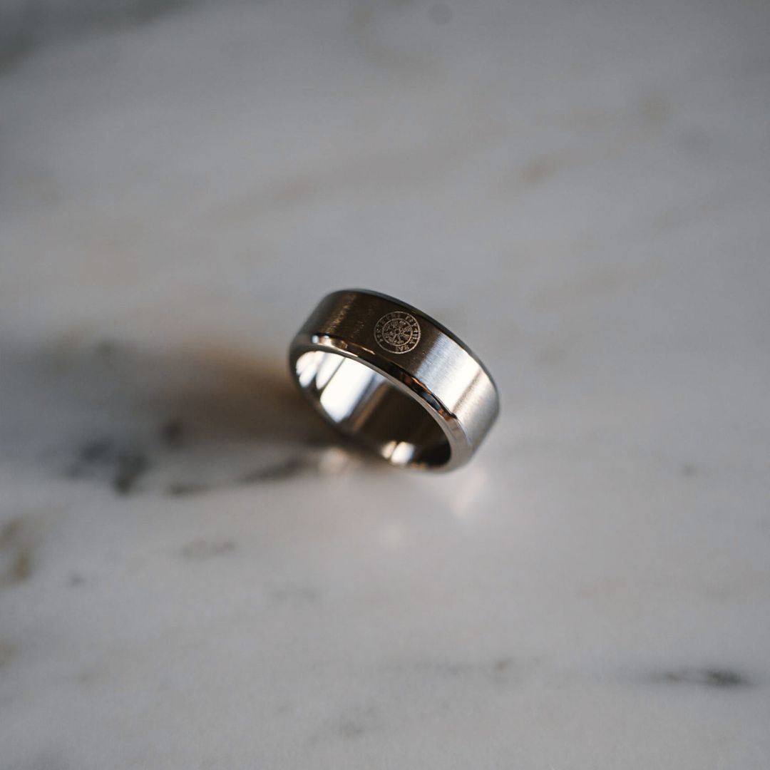 Siempre Vegvisir band - Sølvtonet ring