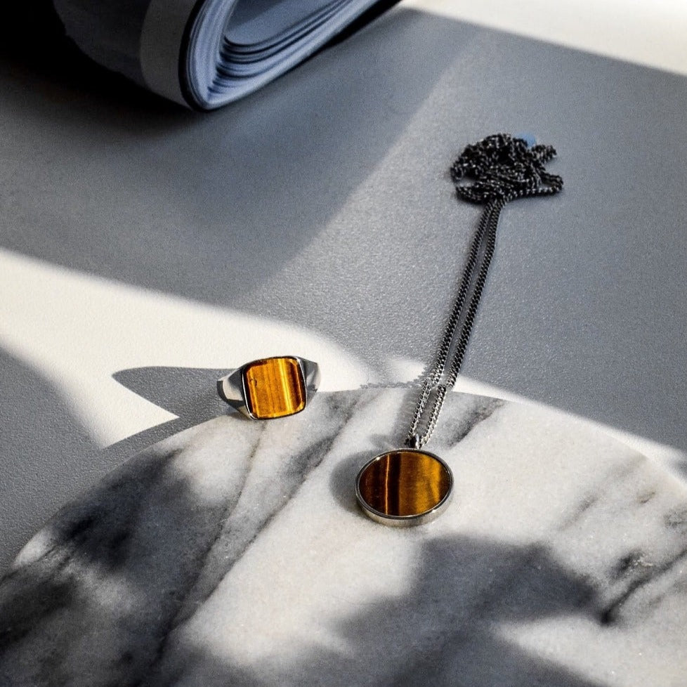 LEGACY Tigereye Signature - Sølvtonet ring