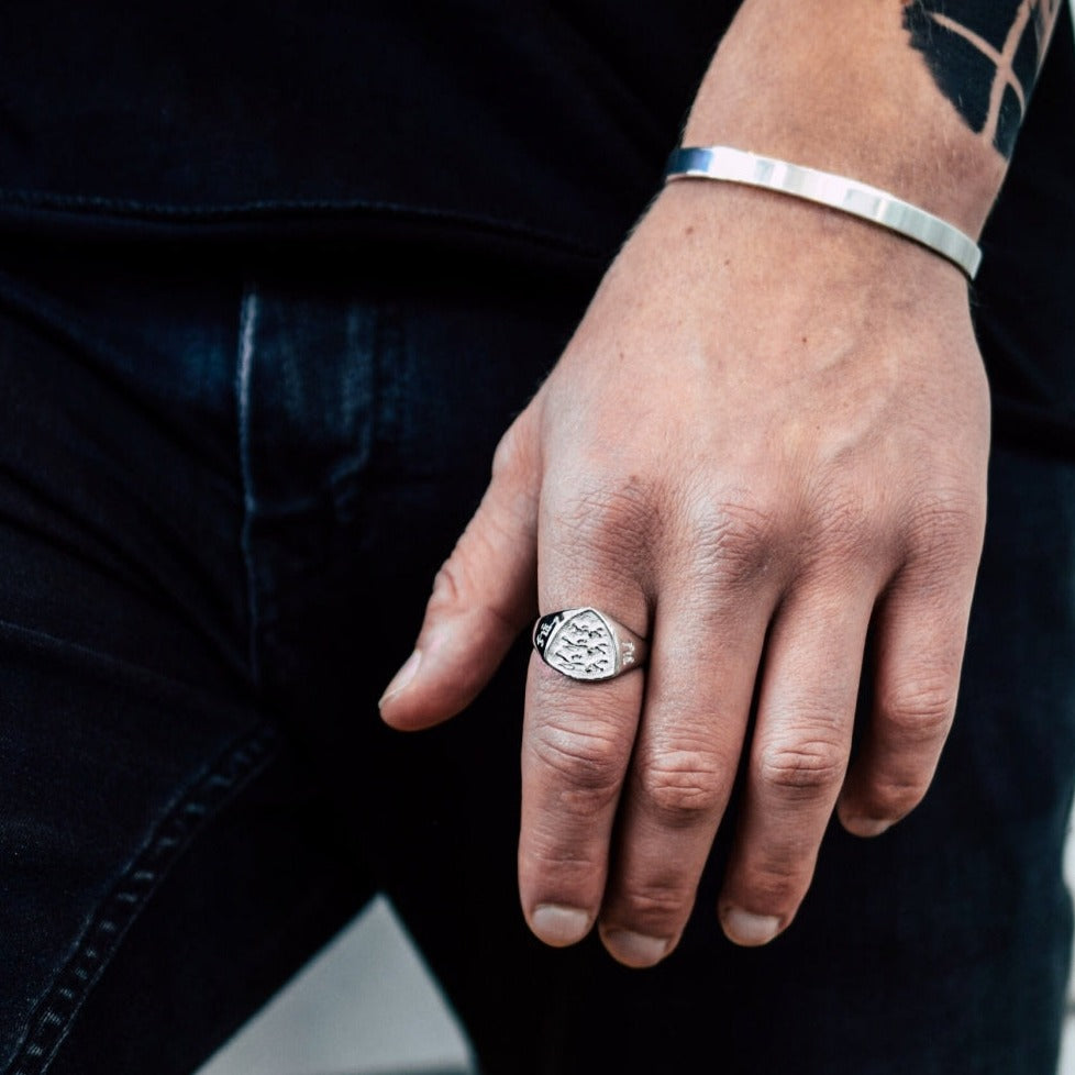 PANTHERA POLYGON RING (SØLV)
