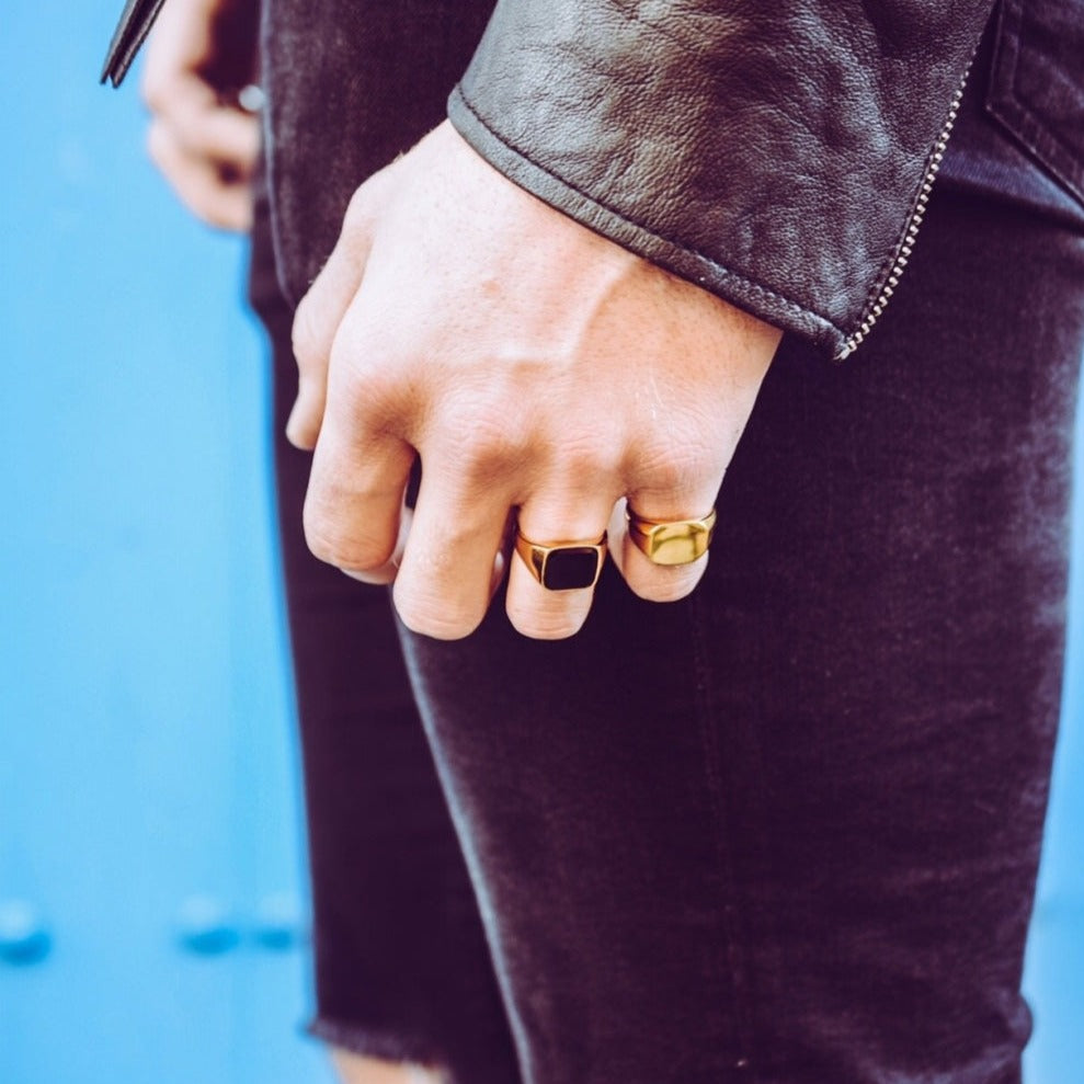 Classic Signature - Guldtonet ring