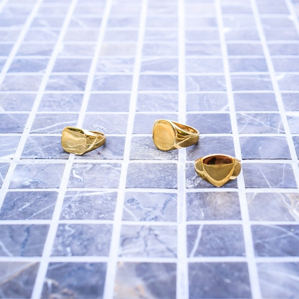 Classic Signature - Guldtonet ring
