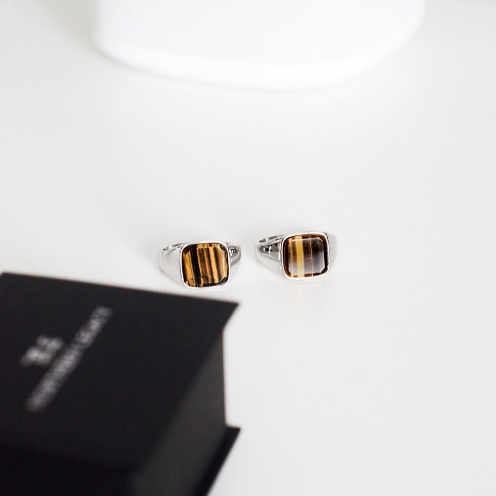 LEGACY Tigereye Signature - Sølvtonet ring