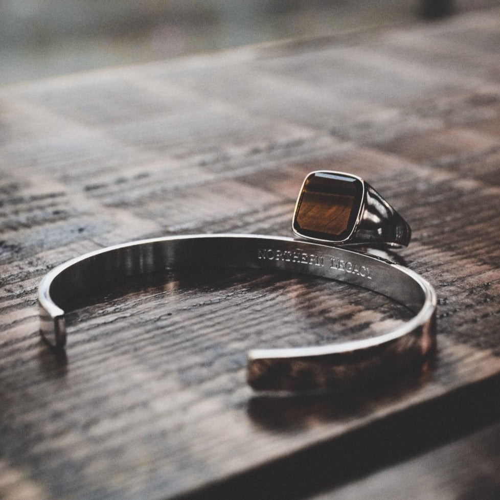 LEGACY Tigereye Signature - Sølvtonet ring