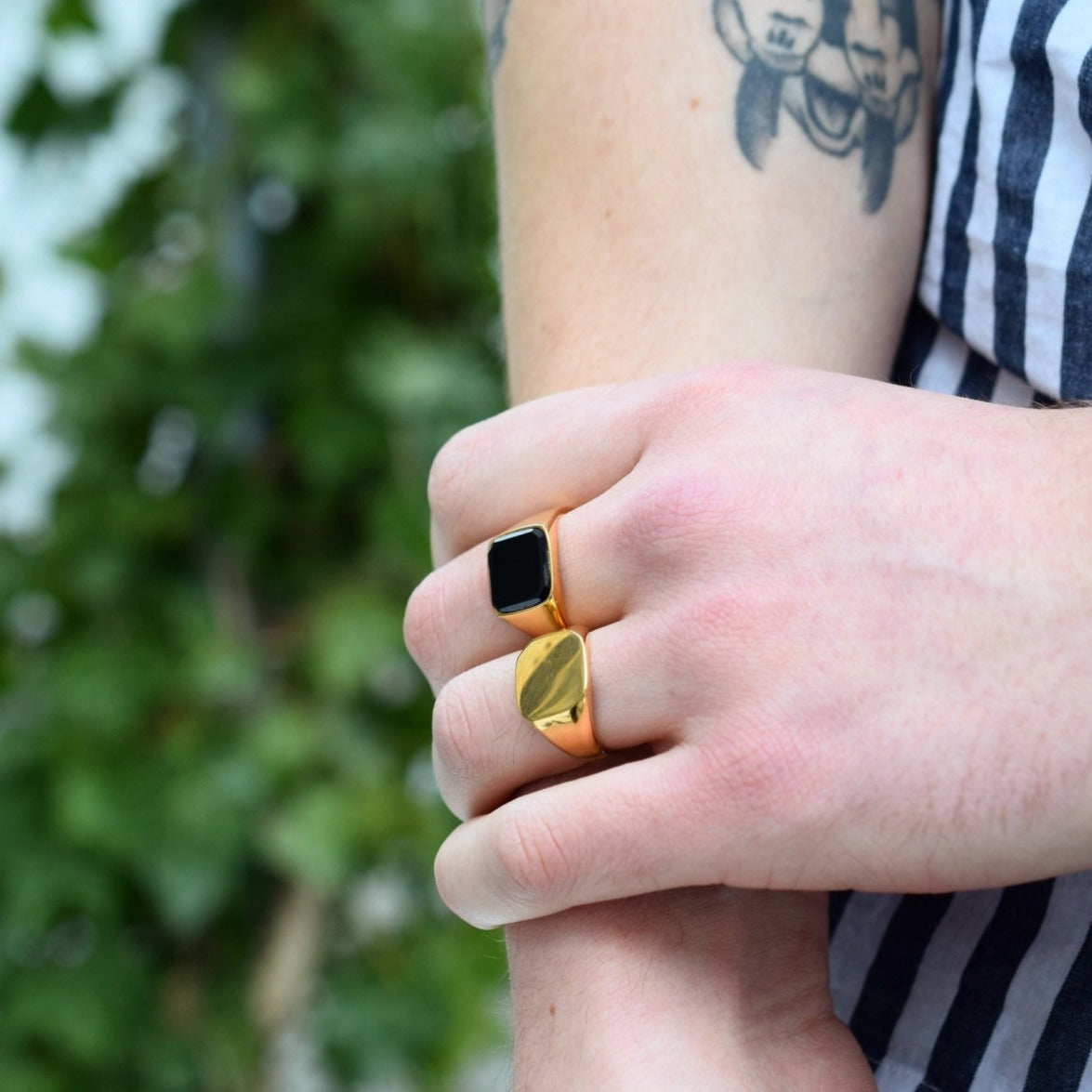 Classic Signature - Guldtonet ring