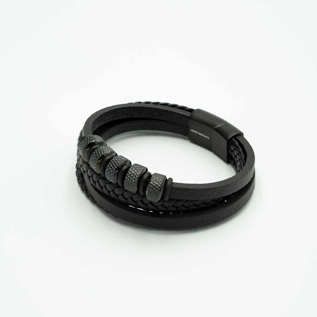 Drift Læder og Perler Armbånd