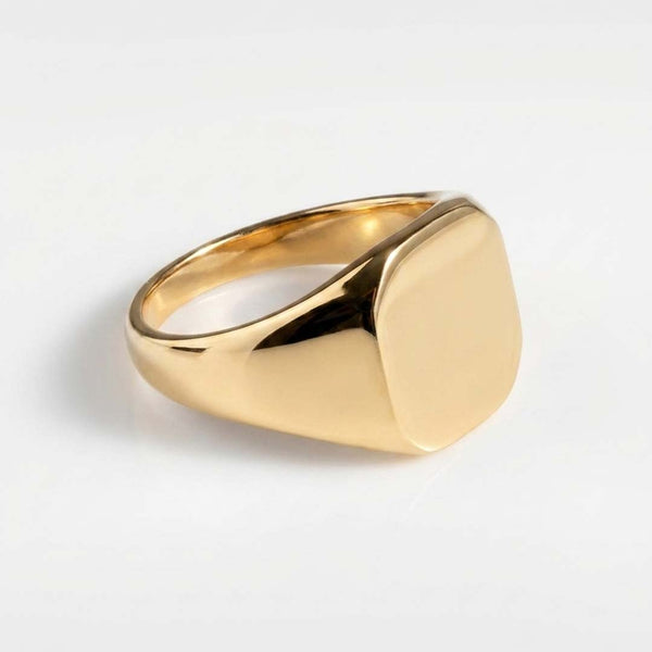 CLASSIC SIGNET RING (GULD)
