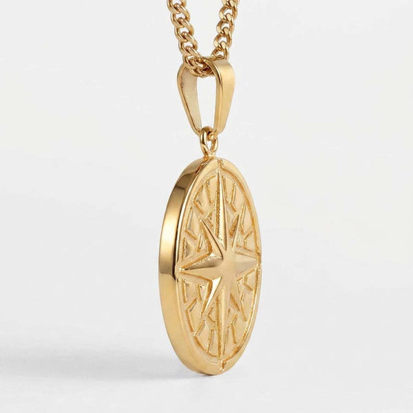 COMPASS PENDANT 2.0 (GULD)