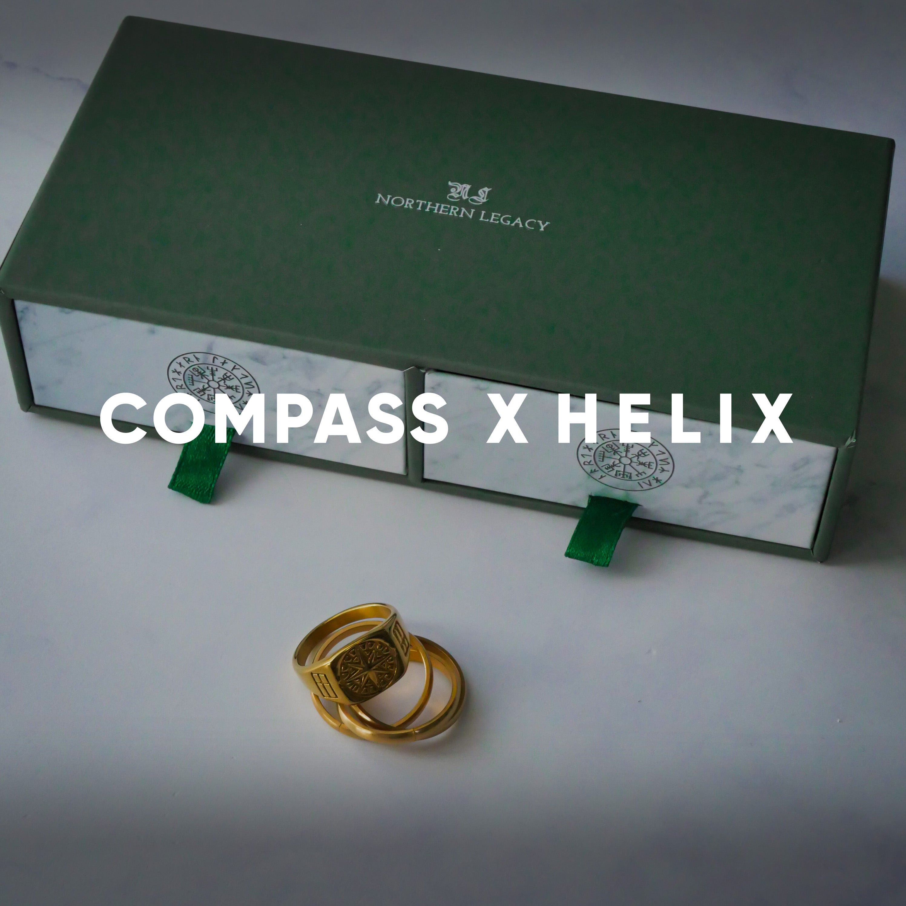 Compass & Helix Bundle - Guldtonet