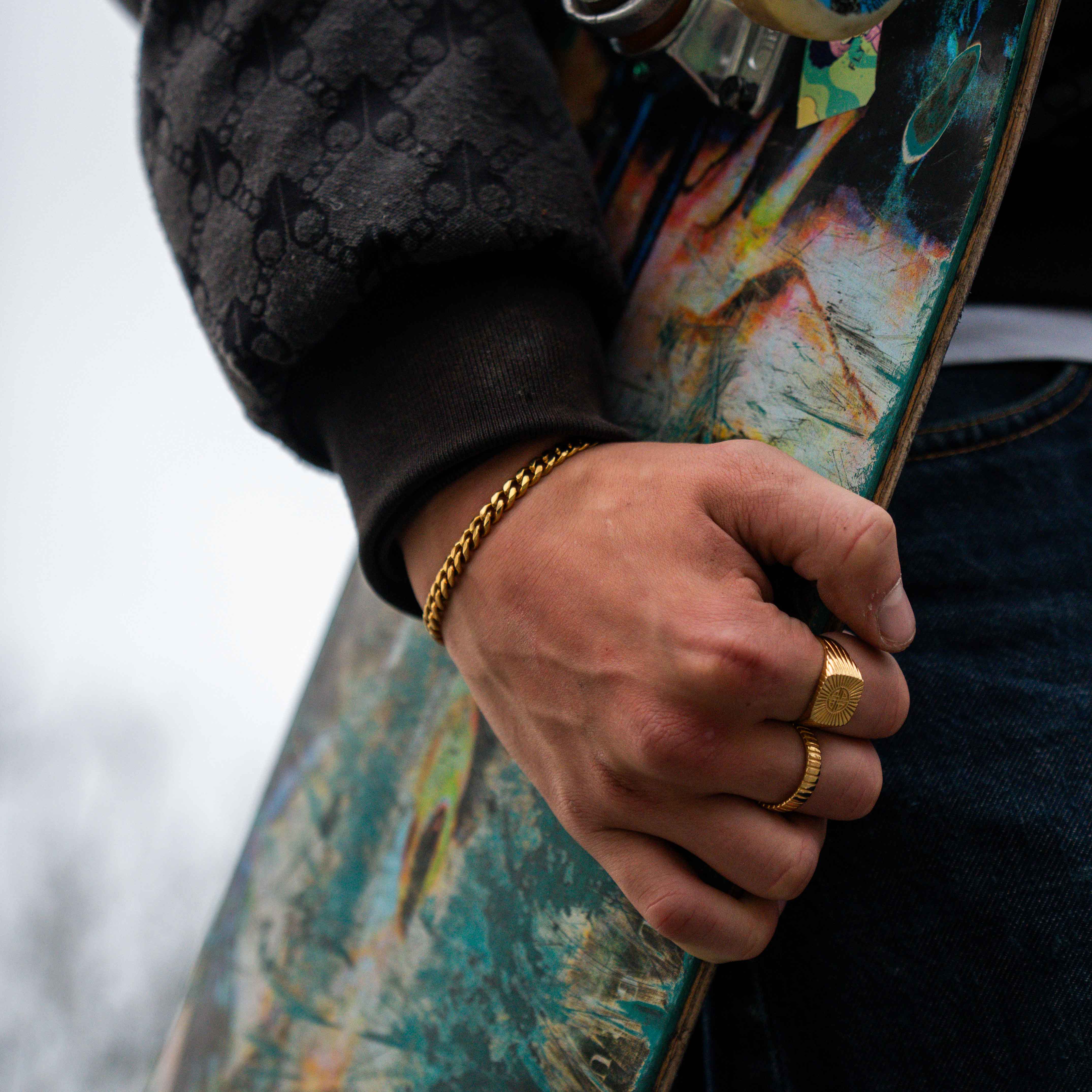 Sequence armbånd - Guldtonet