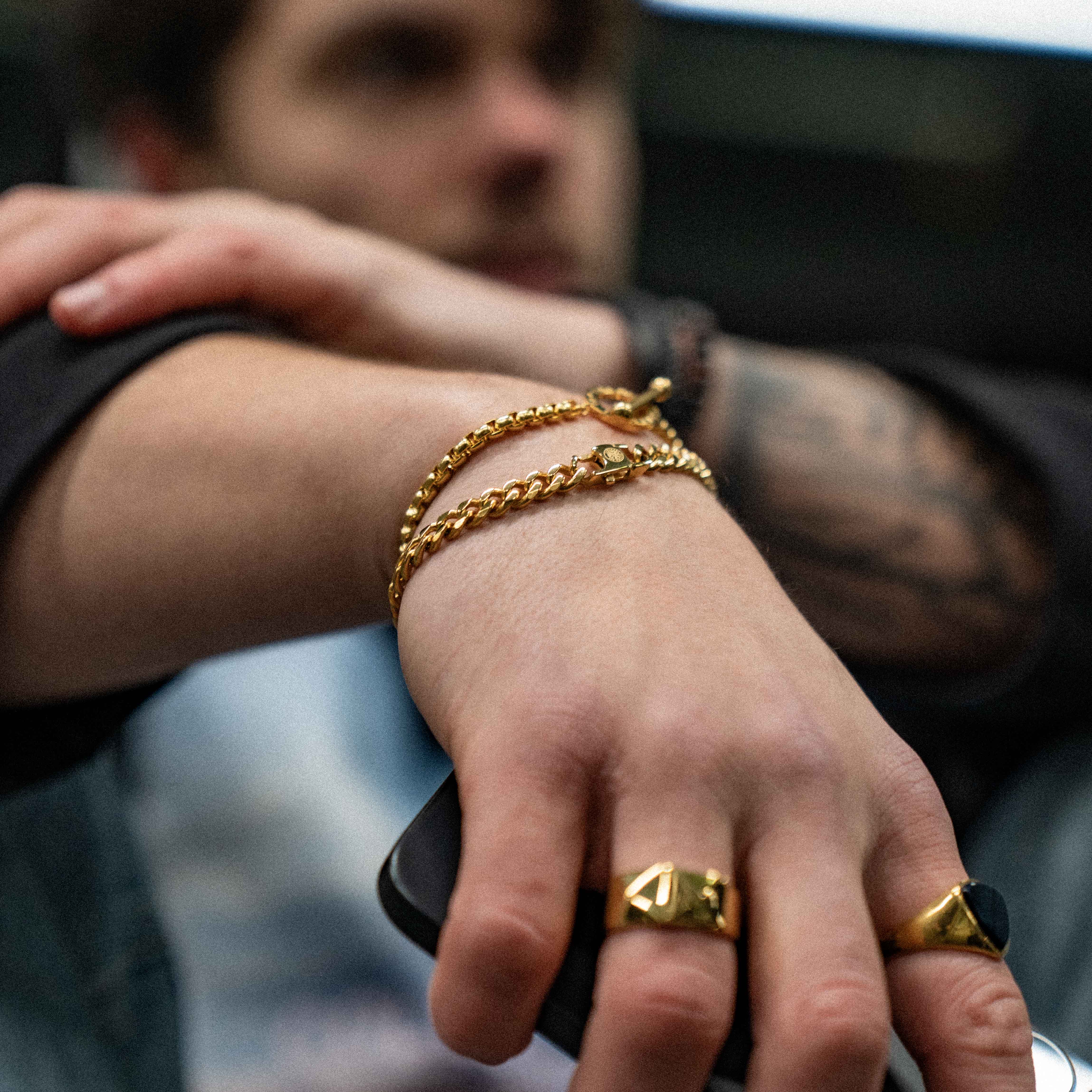 Sequence armbånd - Guldtonet