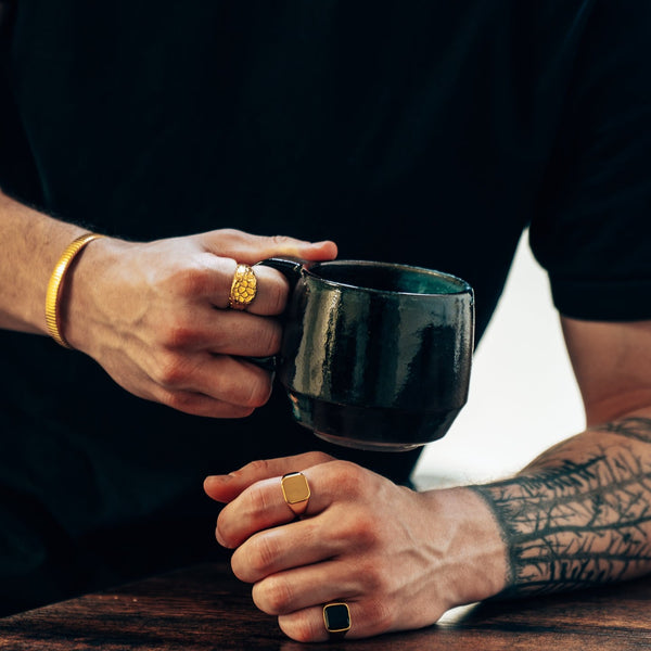 EARTHQUAKE SIGNATURE RING (GULD)