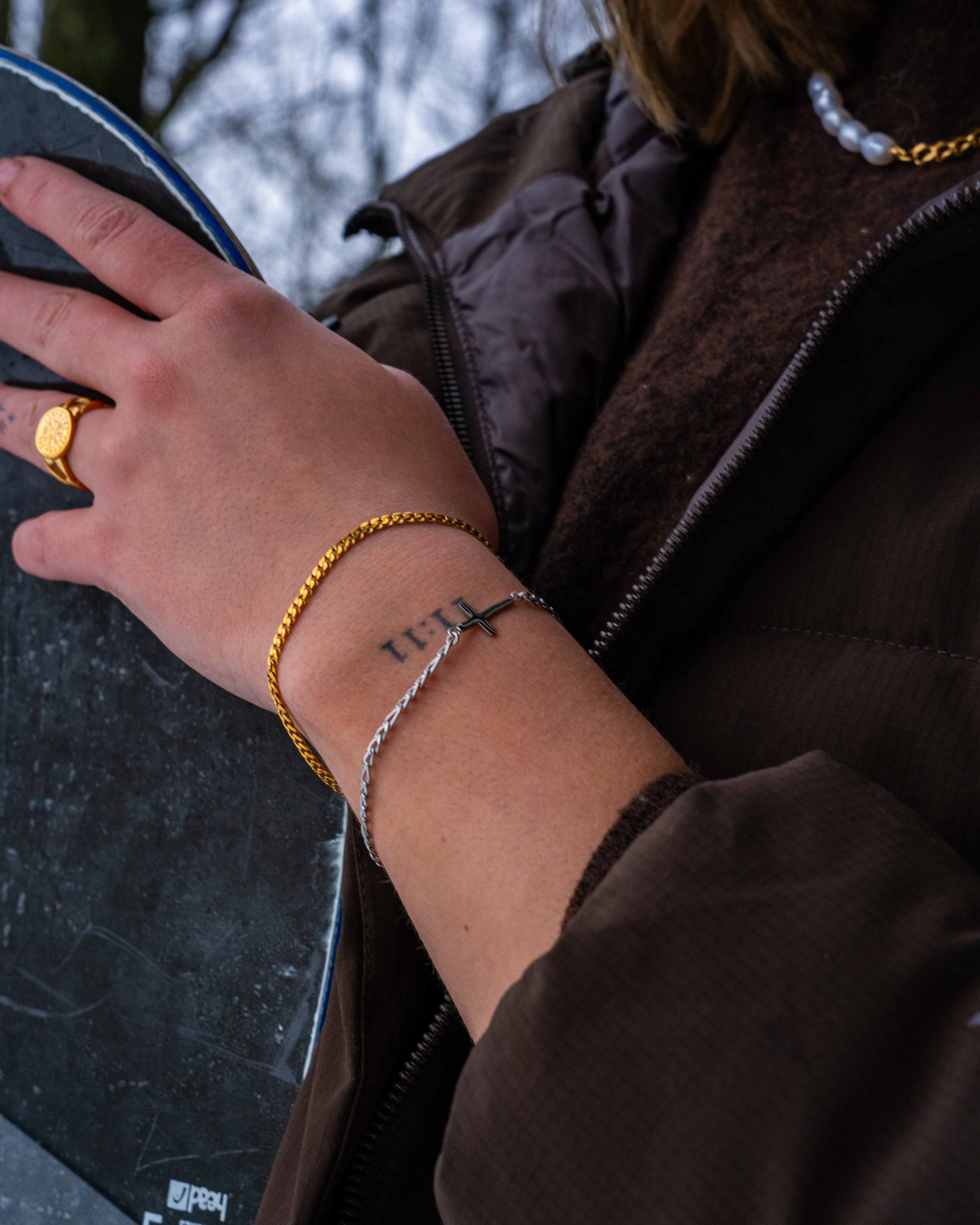 Antique Cross Armbånd - Sølvtonet (Kvinde)