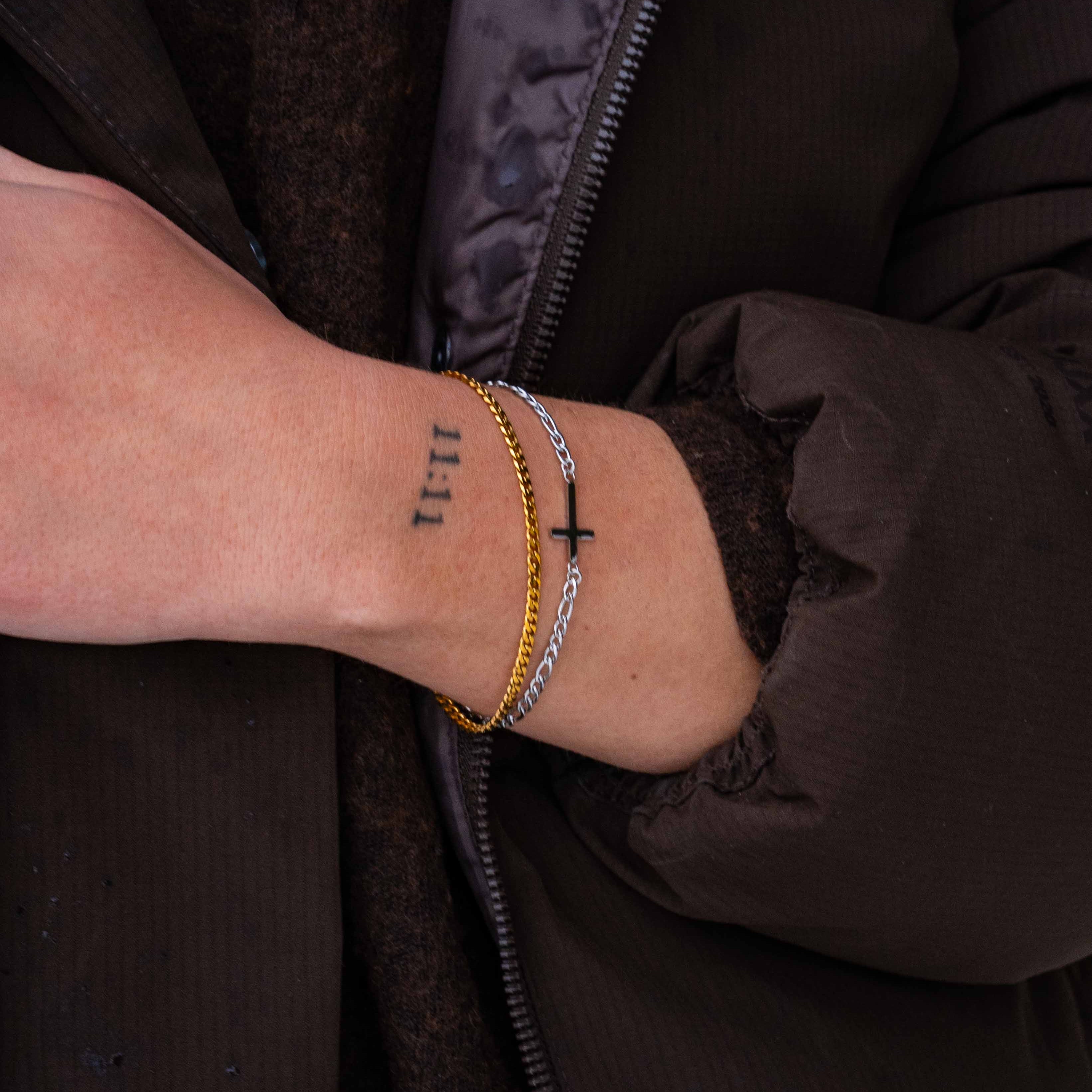 Minimal Sequence armbånd, Guldbelagt