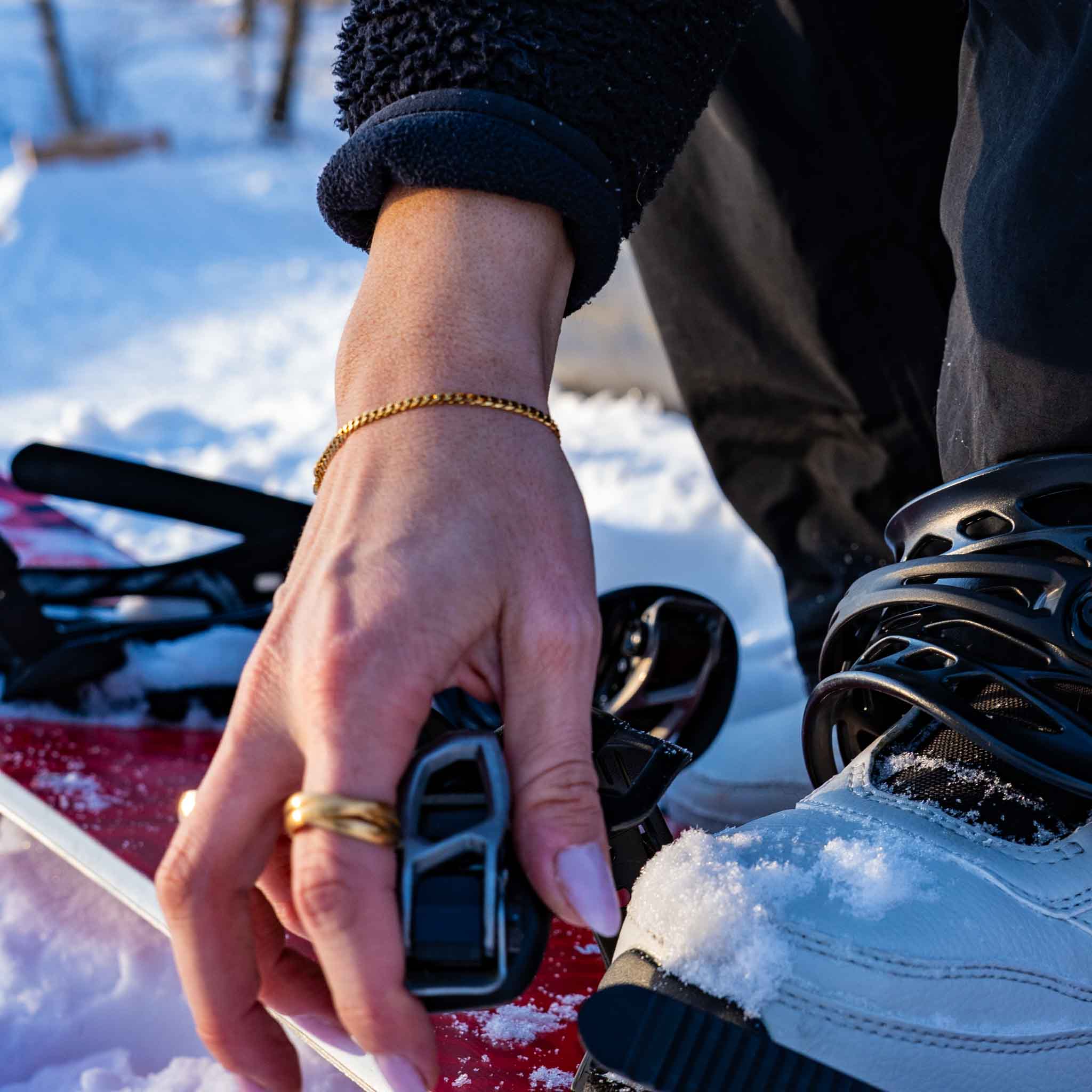 Minimal Sequence armbånd, Guldbelagt
