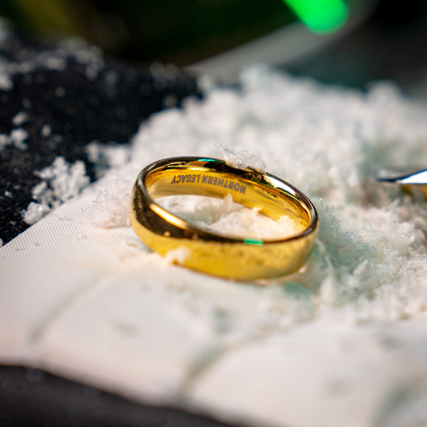 SIEMPRE BAND RING (GULD)