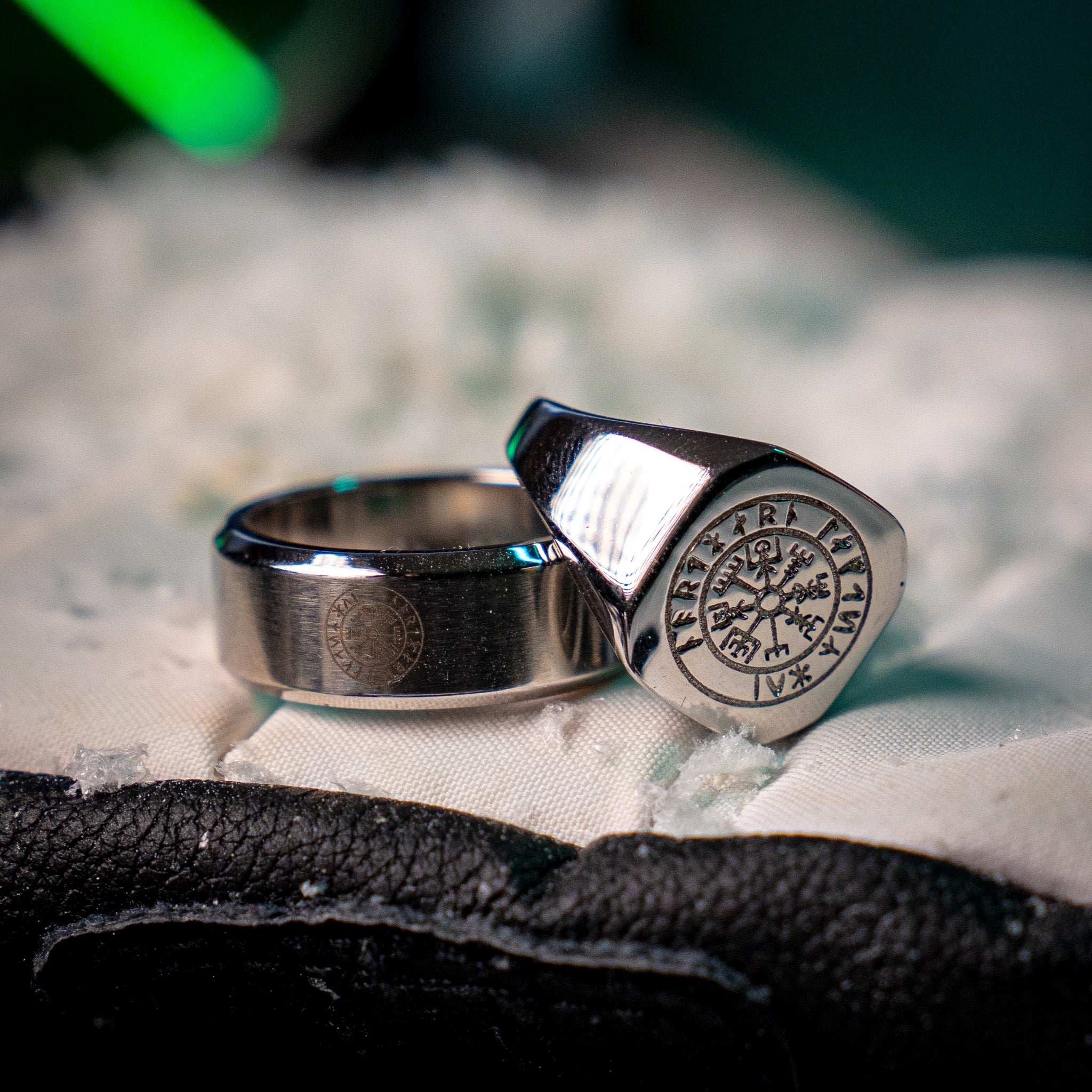 Vegvisir Signature - Sølvtonet ring