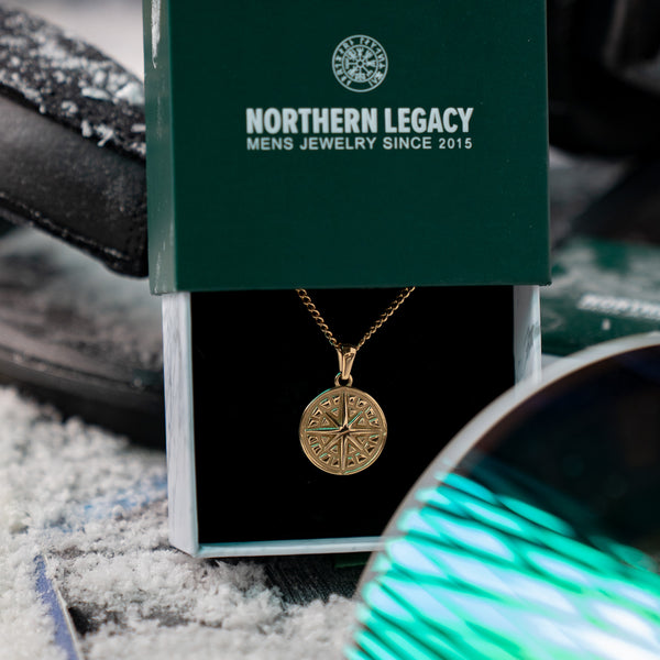 COMPASS PENDANT 2.0 (GULD)