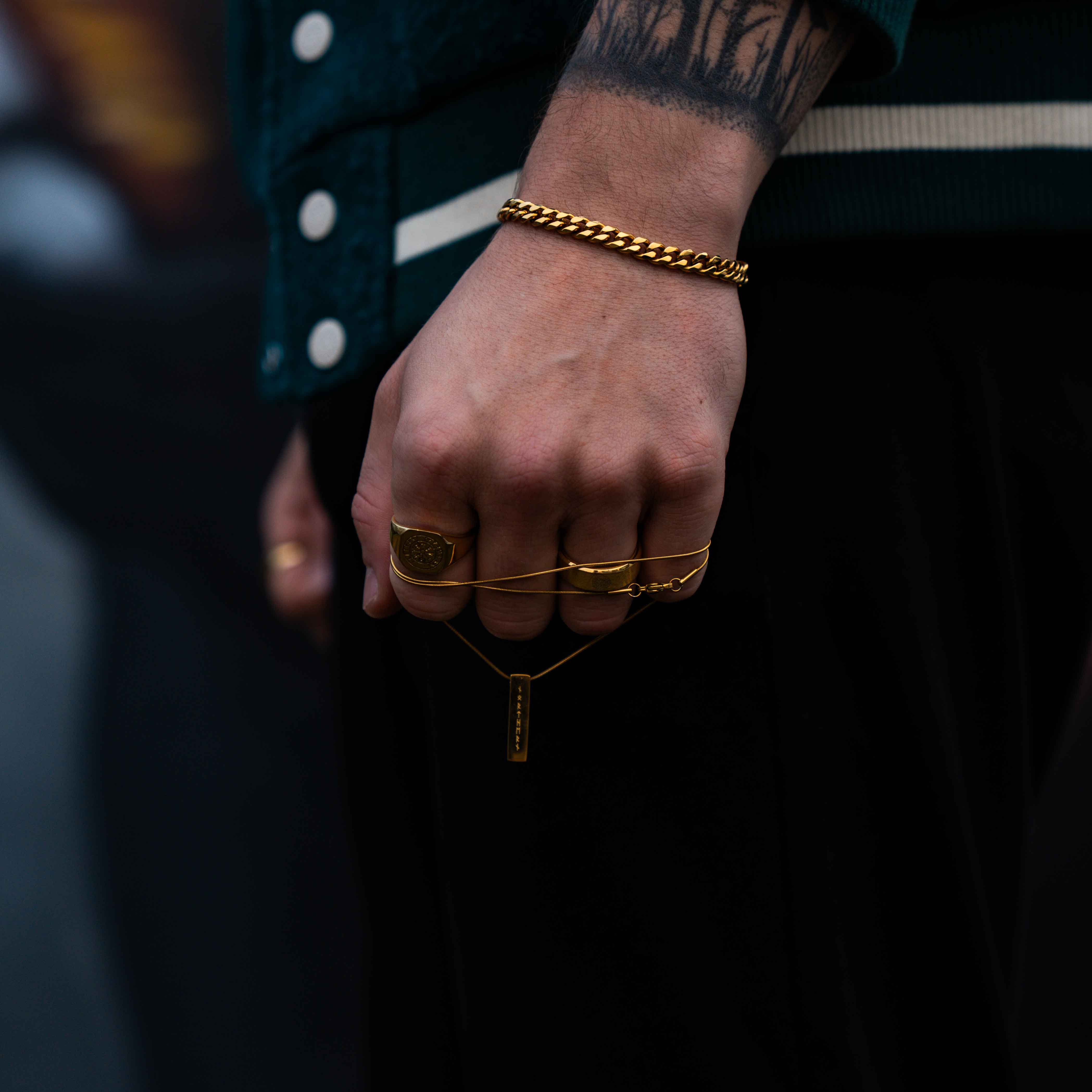 Sequence armbånd - Guldtonet