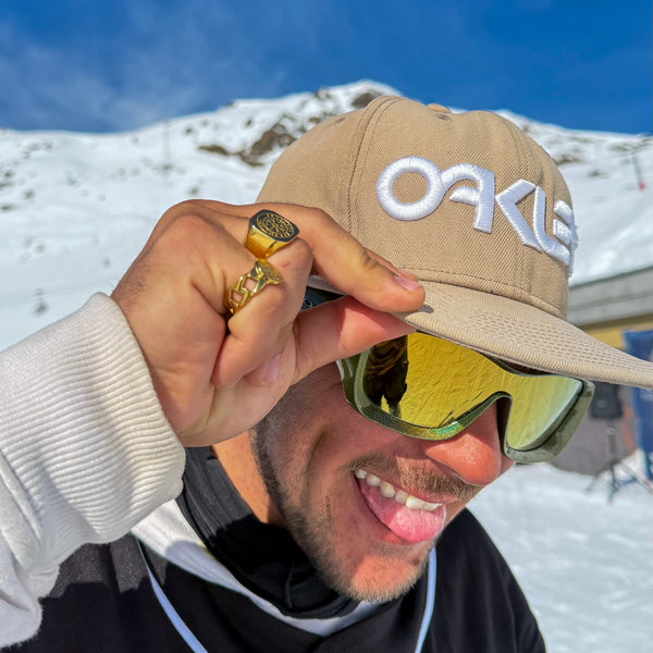 VEGVISIR OVERSIZE SIGNET RING (GULD)