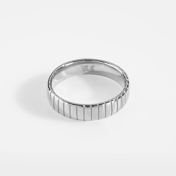 SIEMPRE CUT BAND RING (SØLV)