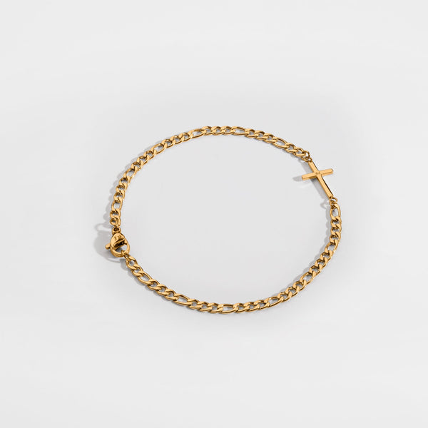 ANTIQUE CROSS ARMBÅND (GULD)