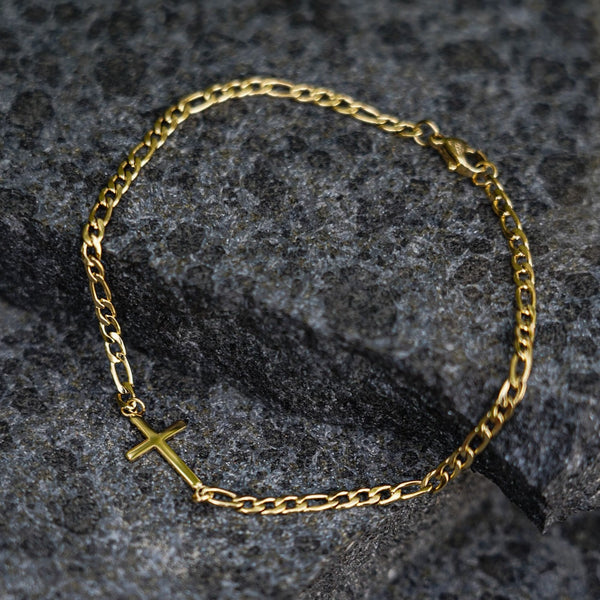 ANTIQUE CROSS ARMBÅND (GULD)