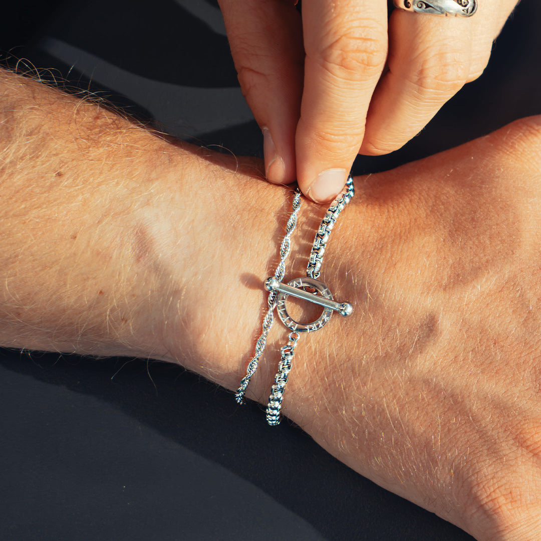 Ragnar armbånd - Sølvtonet