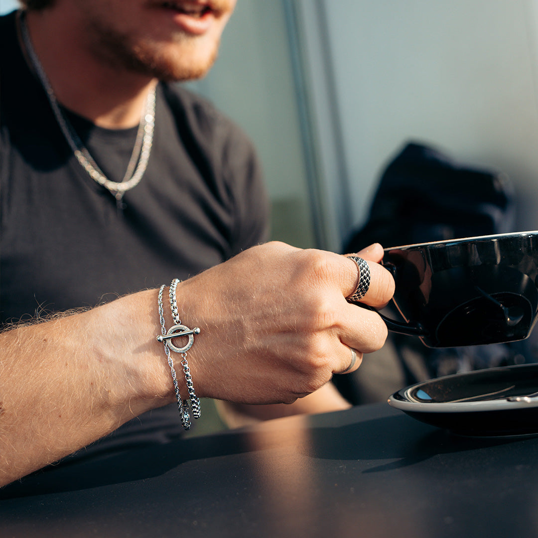 Ragnar armbånd - Sølvtonet