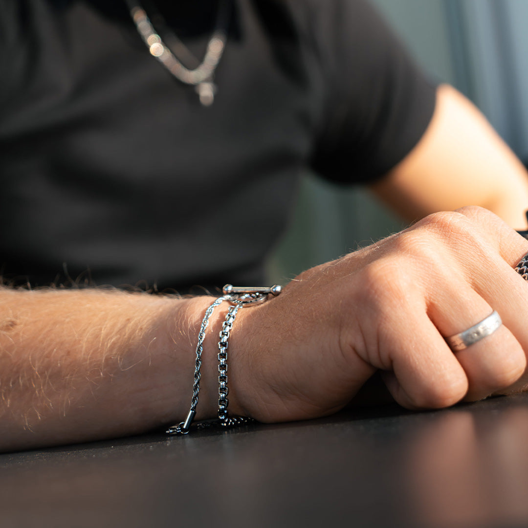 Ragnar armbånd - Sølvtonet