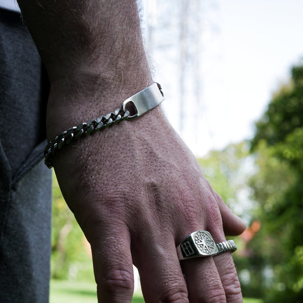 SEQUENCE TAG ARMBÅND (SØLV)