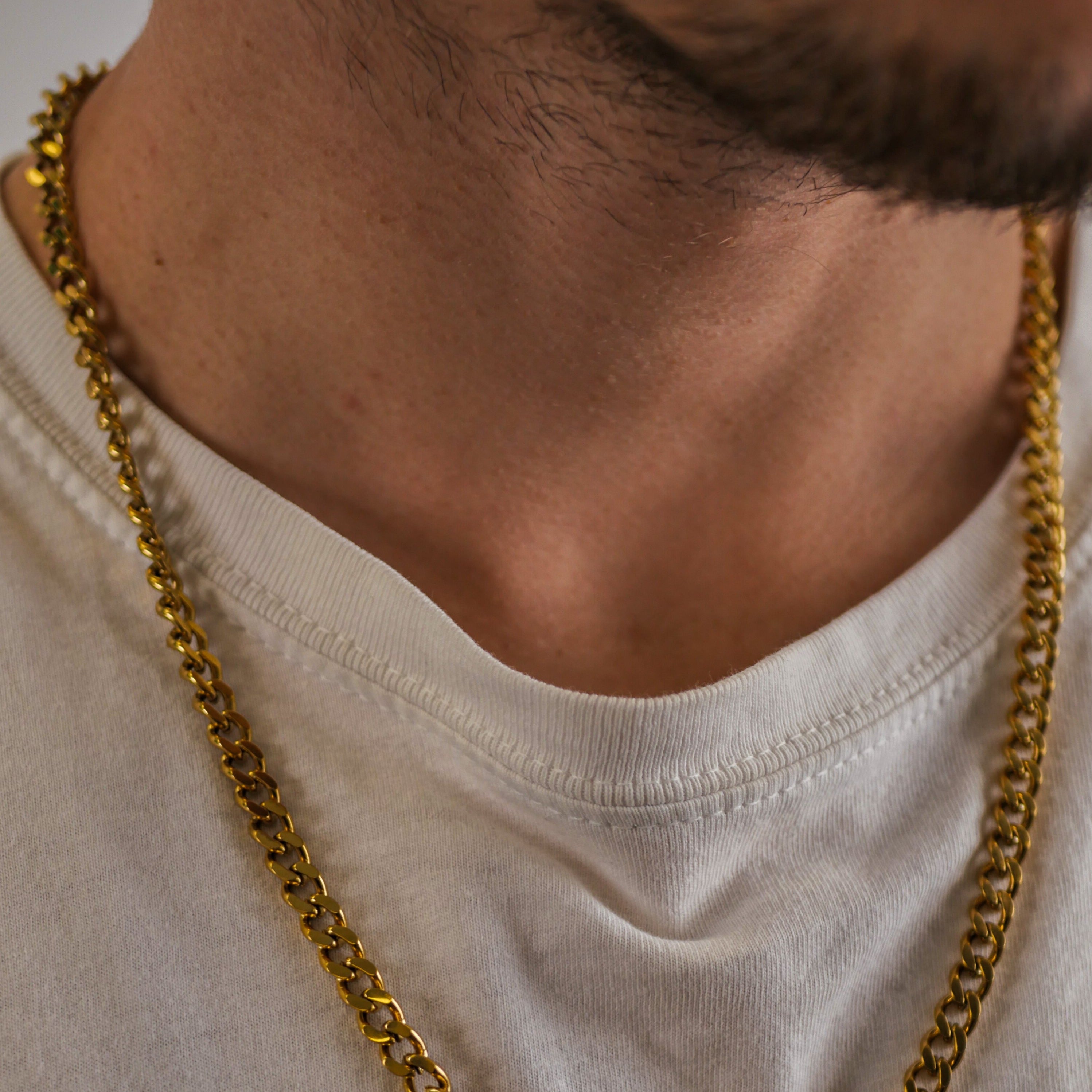 Sequence halskæde - Guldtonet
