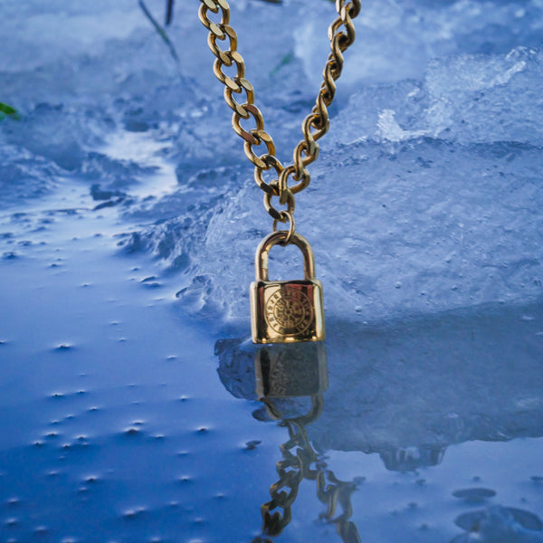 VEGVISIR LOCK HALSKÆDE (GULD)
