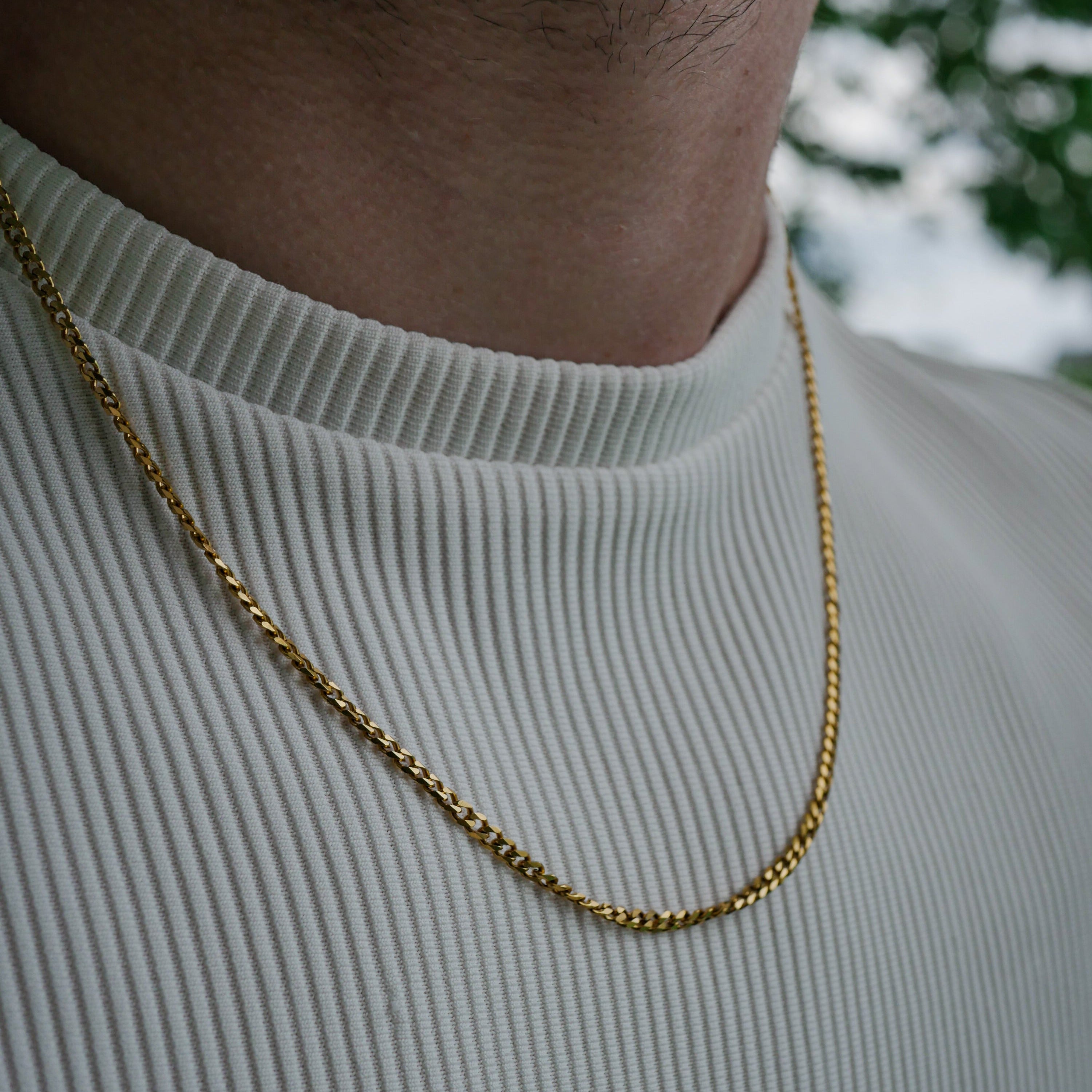 Minimal Sequence halskæde - Guldtonet