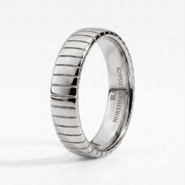 SIEMPRE CUT BAND RING (SØLV)