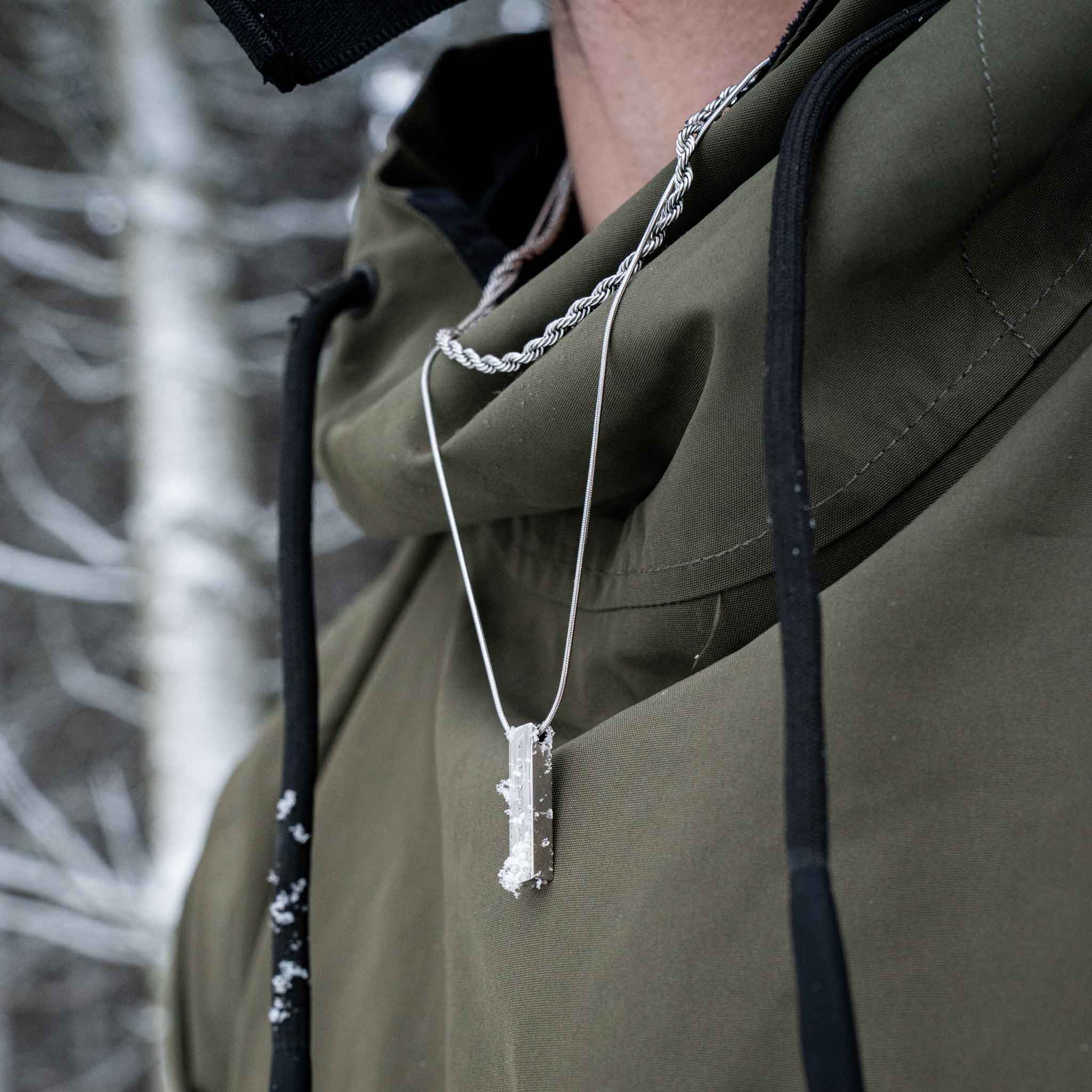 Rope halskæde - Sølvtonet