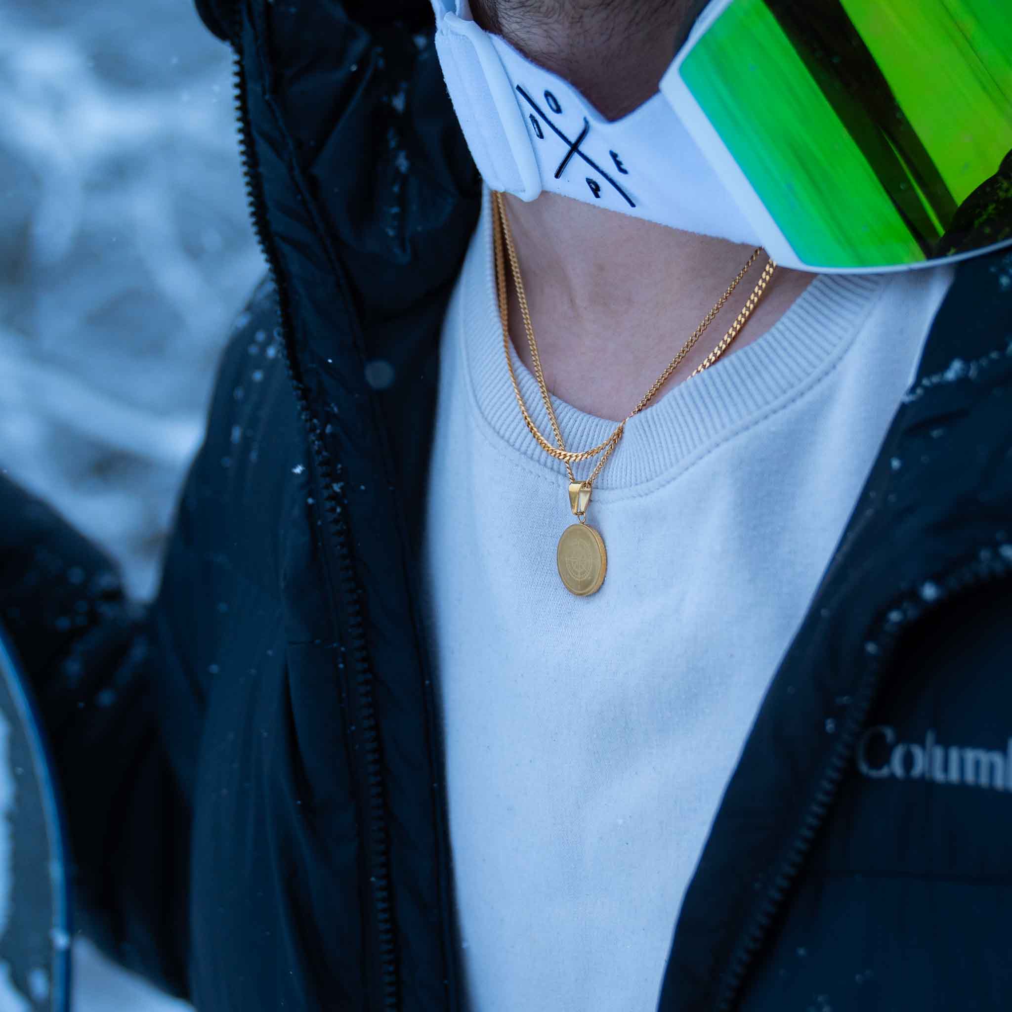 Minimal Sequence halskæde - Guldtonet