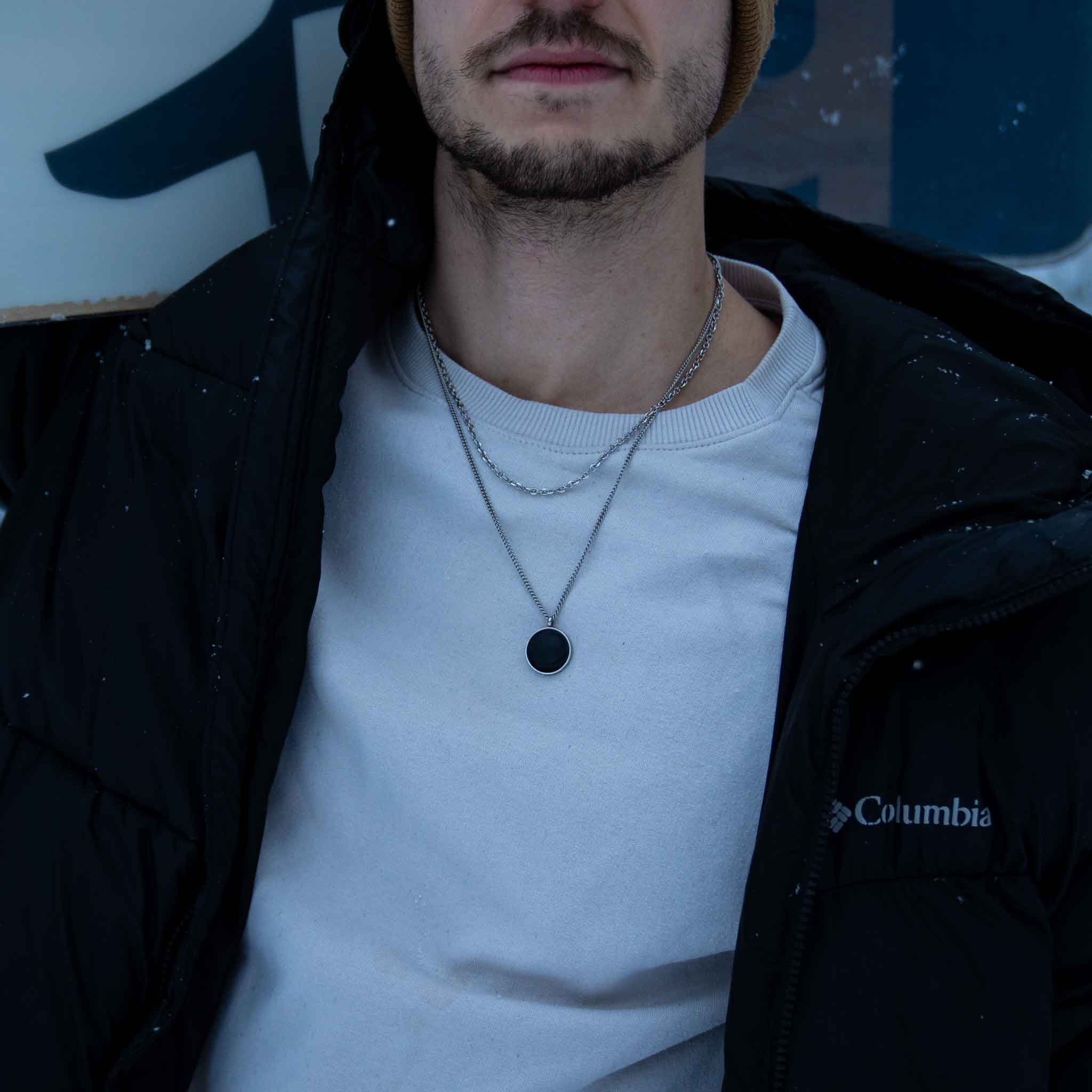 Cable halskæde - Sølvtonet