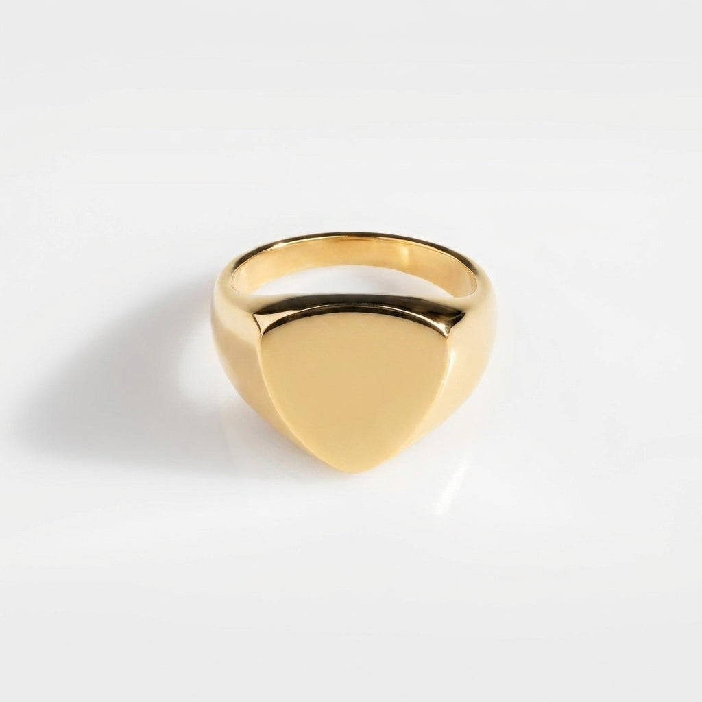 CLASSIC POLYGON SIGNATURRING (GULD)